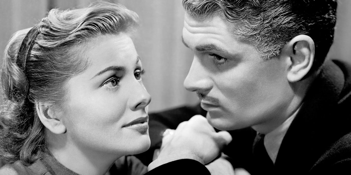 Joan Fontaine and Laurence Olivier in Rebecca