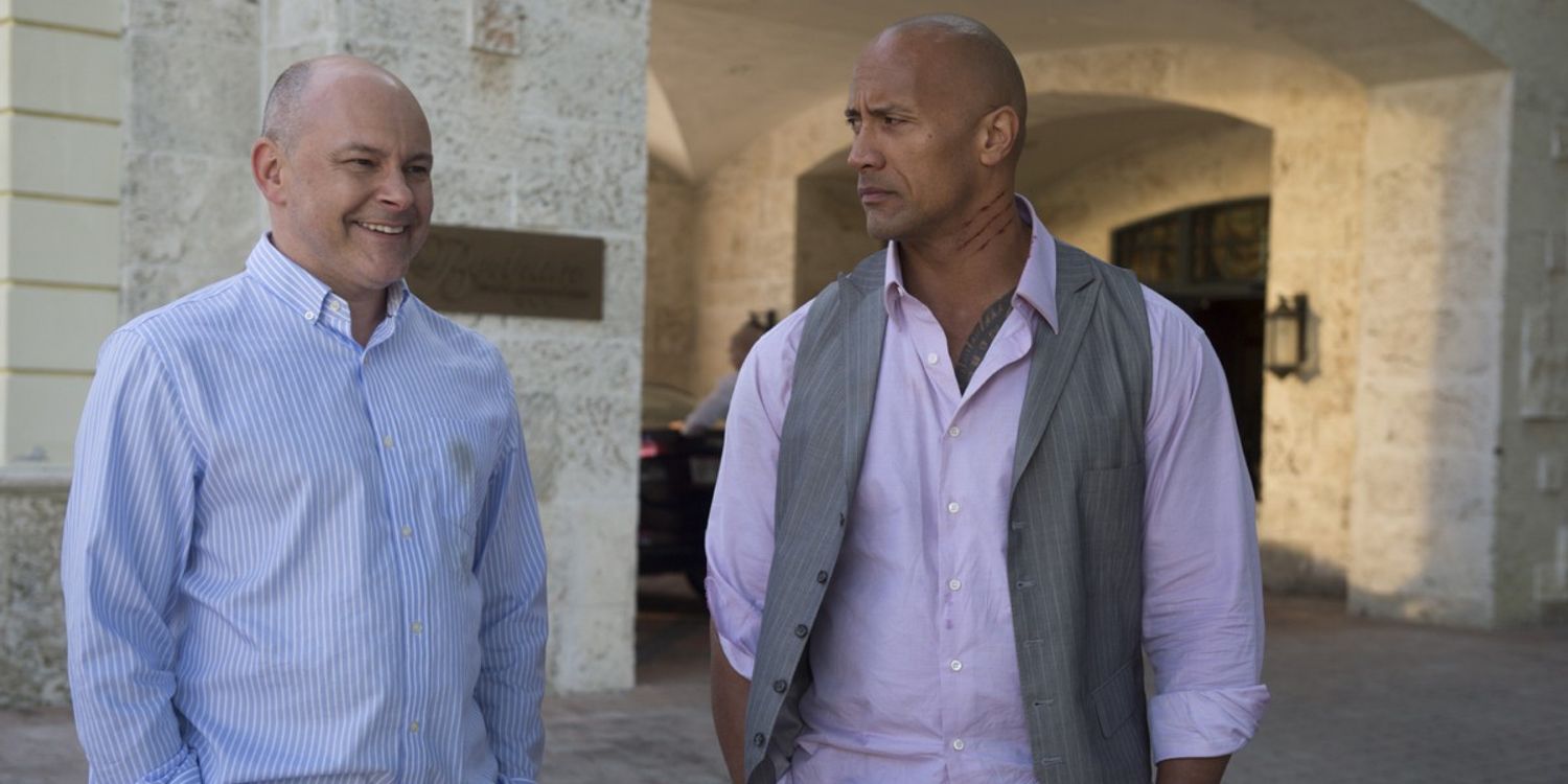 Rob Corddry and Dwayne Johnson in Ballers Season 2 Episode 10
