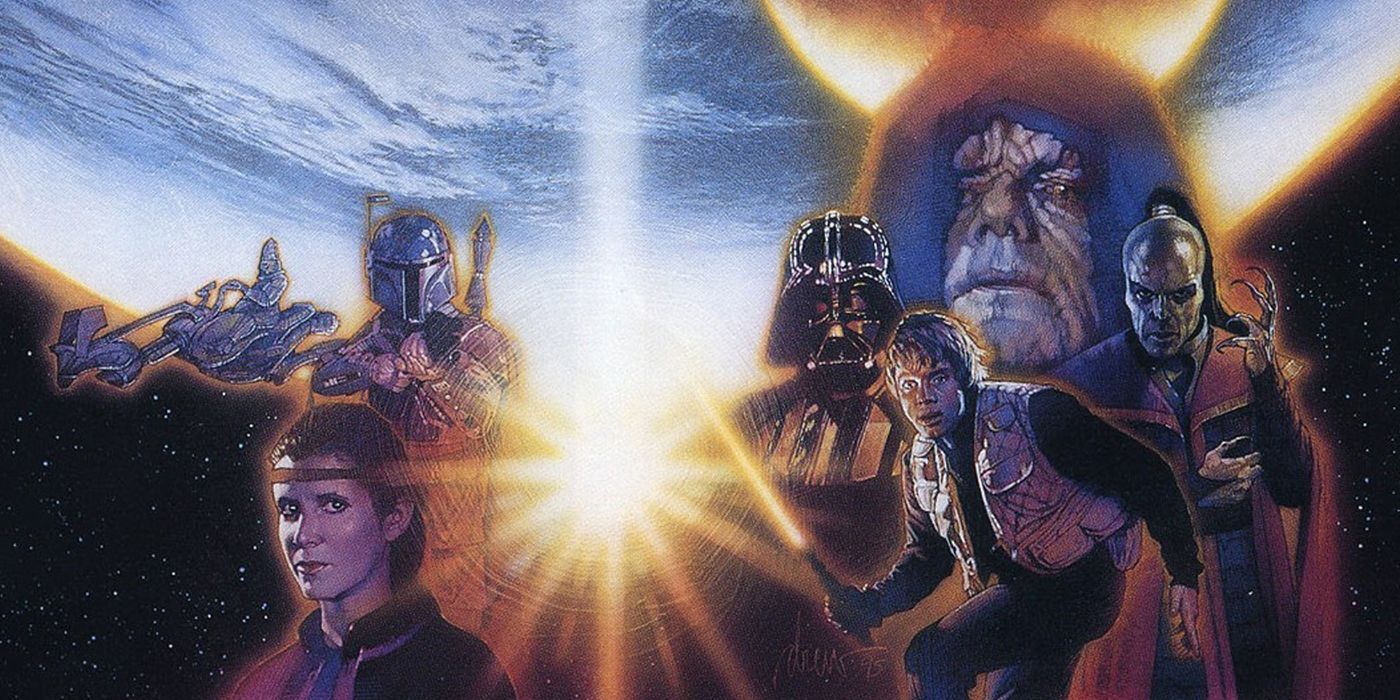 Book cover art for Shadows of the Empire.