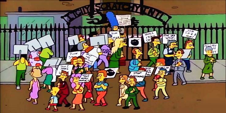 Image result for SIMPSONS protest