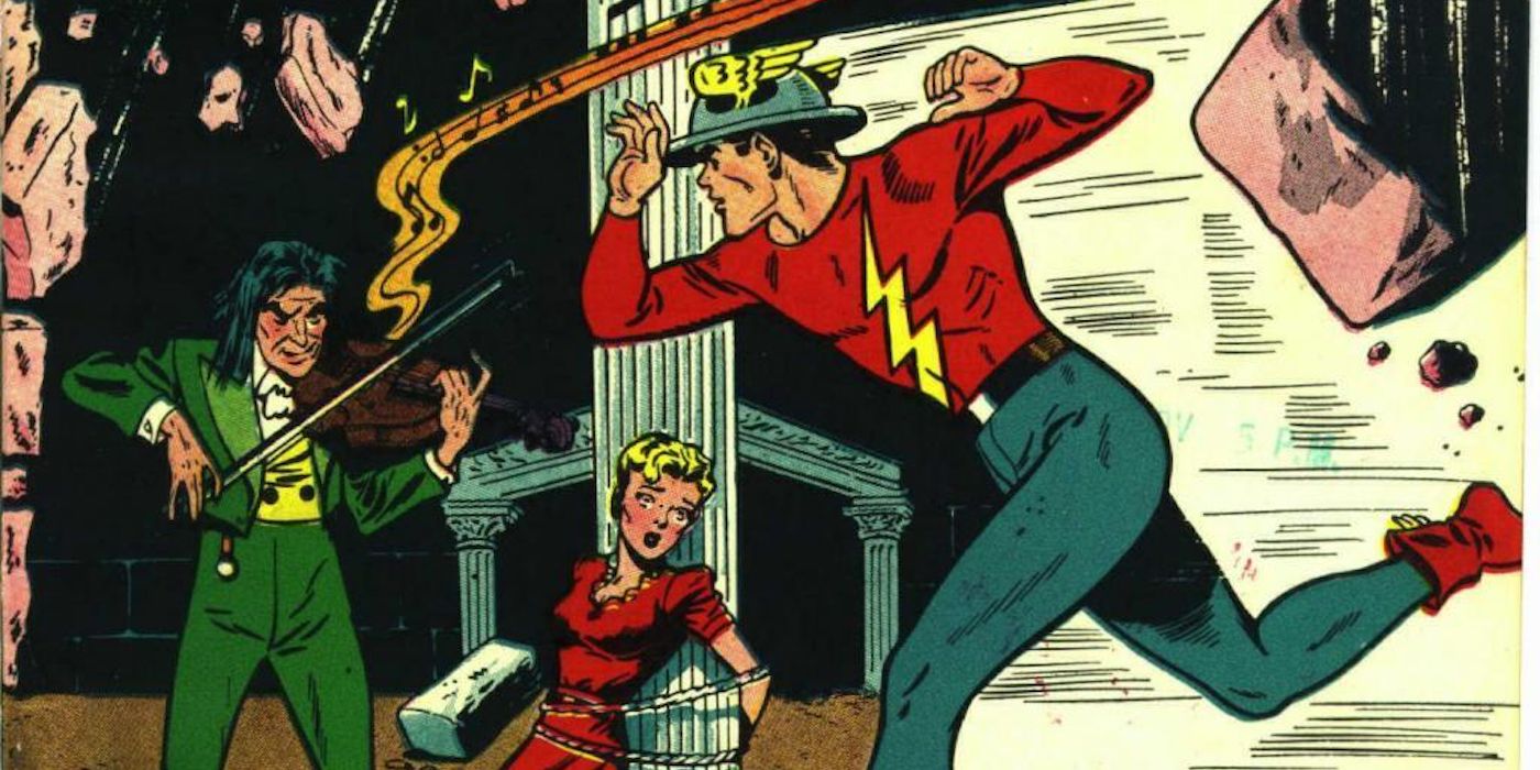 The Fiddler in his first appearance against the Flash