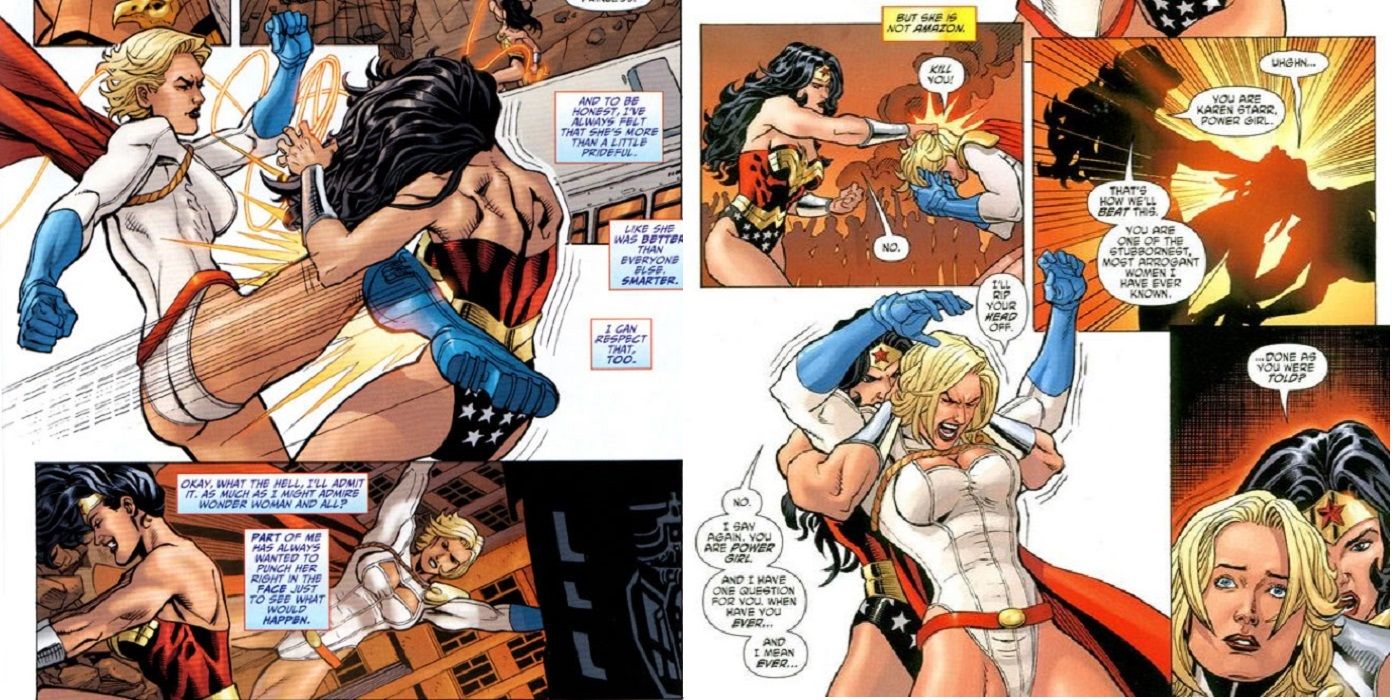 Wonder Woman vs Power Girl