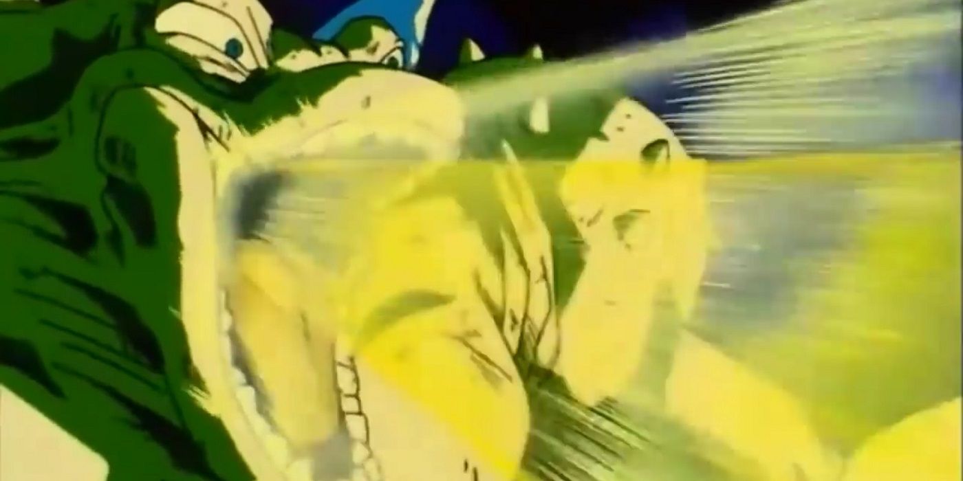 Yakon eating Goku's power in Dragon Ball Z