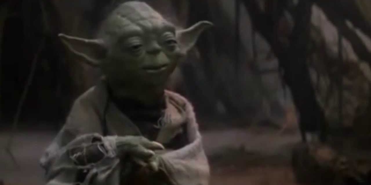 Yoda saying do or do not there is no try in Star Wars The Empire Strikes Back