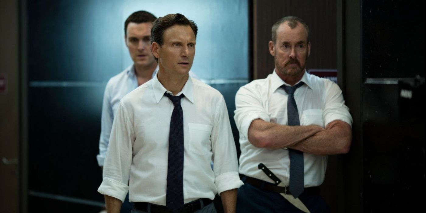 A group of office workers in The Belko Experiment