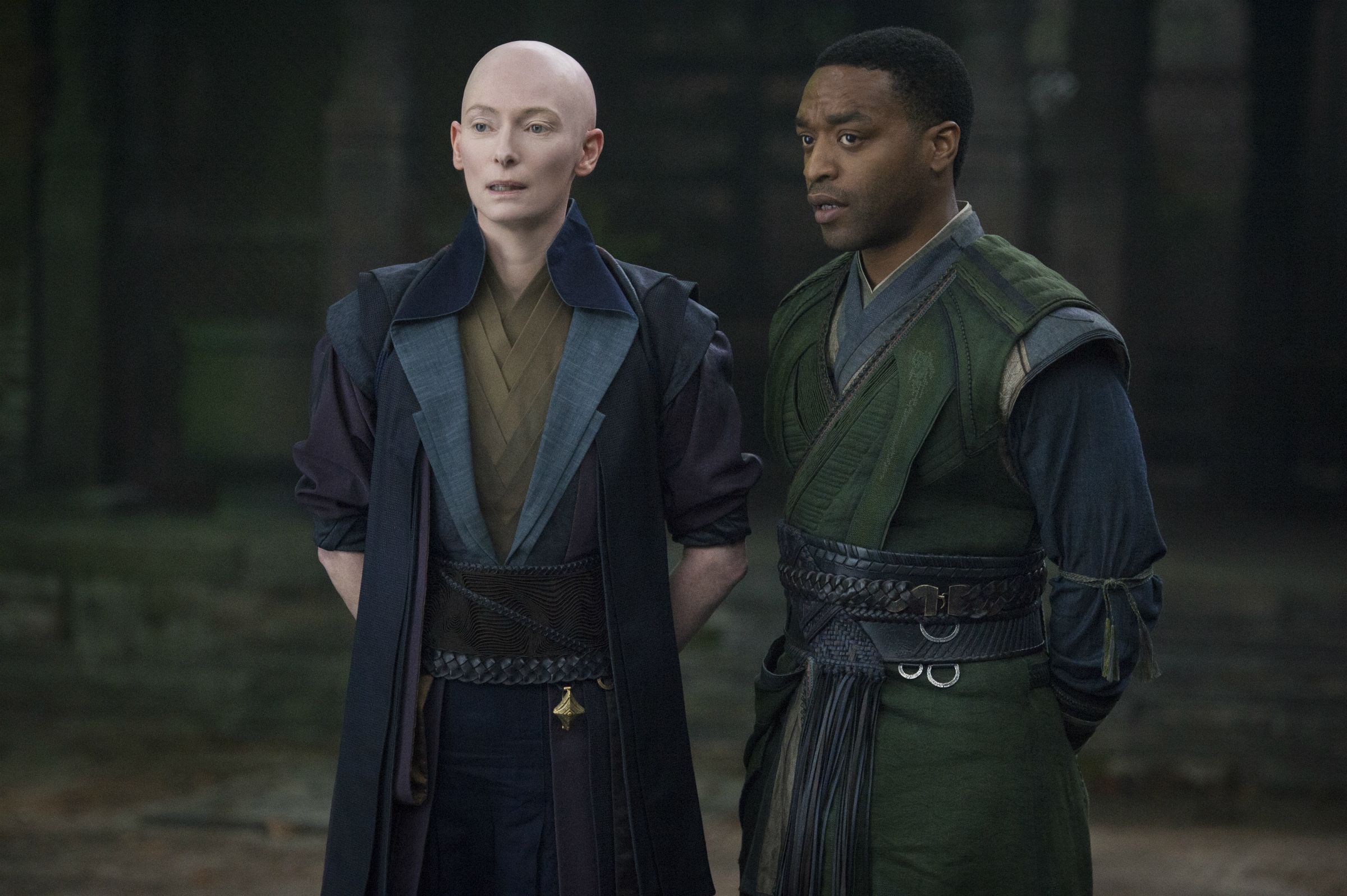 Doctor Strange - The Ancient One (Tilda Swinton) and Baron Mordo (Chiwetel Ejiofor)