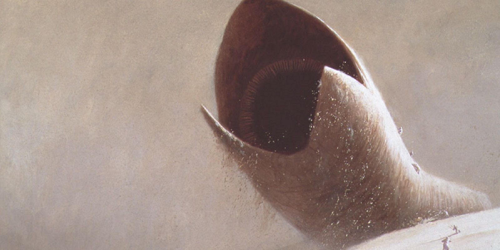 Um verme da areia na arte conceitual de Duna