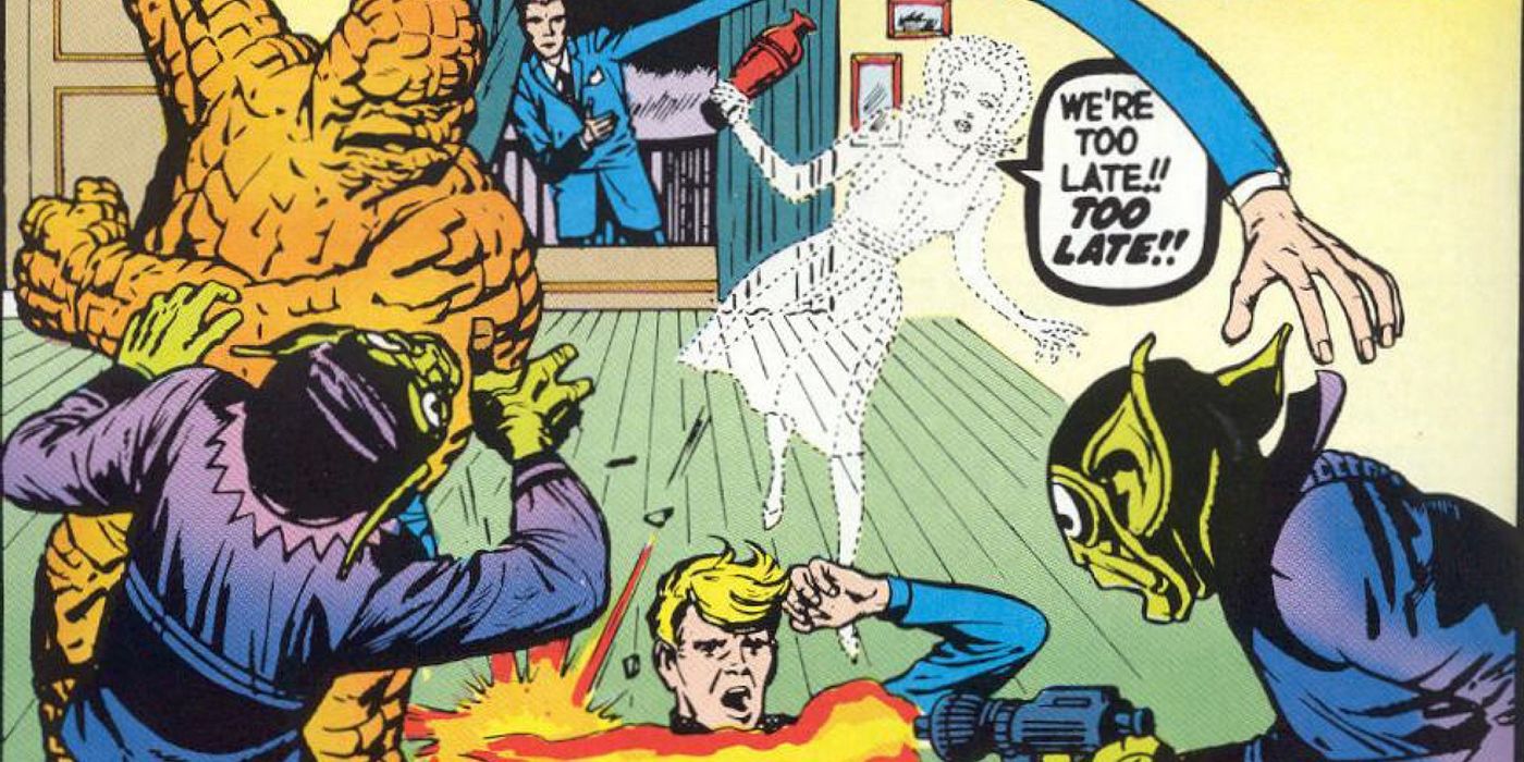 First appearance of the Skrulls in The Fantastic Four comic book.