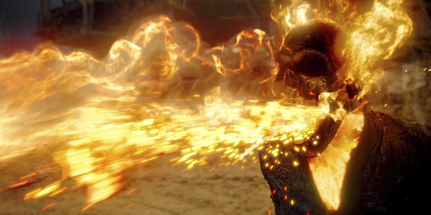 Ghost Rider Movie Fire Breathing Peeing