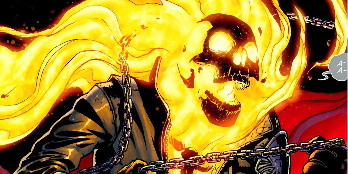 Ghost Rider Flaming Skull Regenerate Powers
