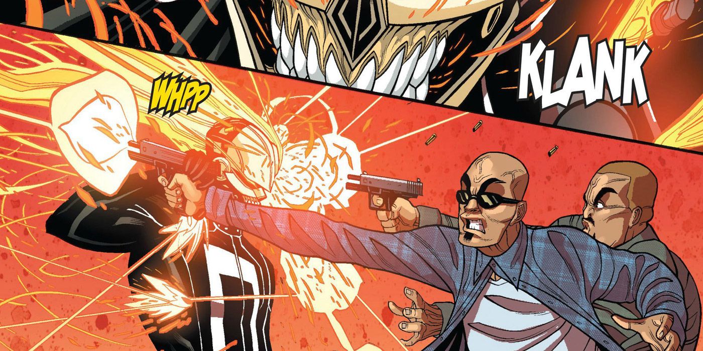 Ghost Rider Robbie Reyes Invulnerability to Gun Fire