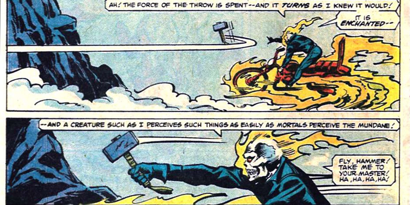 Ghost Rider vs Thor Mjolnir Motorcycle Speed