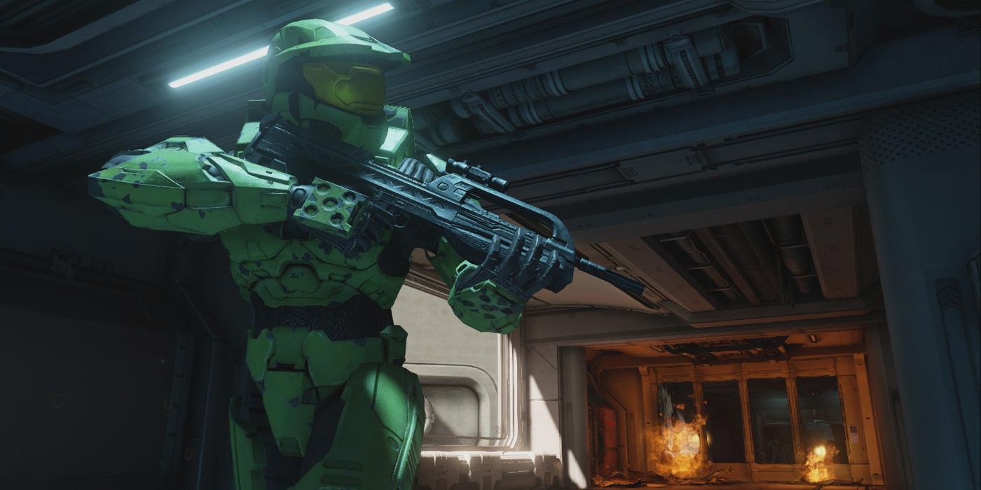 Master Chief runs into battle from Halo: The Master Chief Collection 