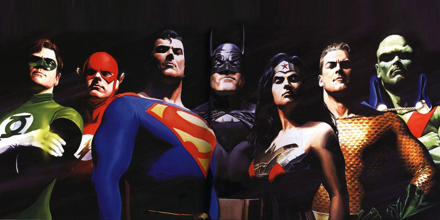 Justice League Original Team Lineup by Alex Ross