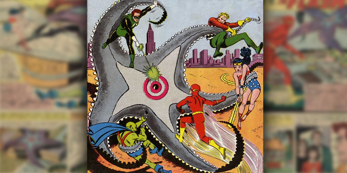 Justice League of America Fighting Starro Starfish