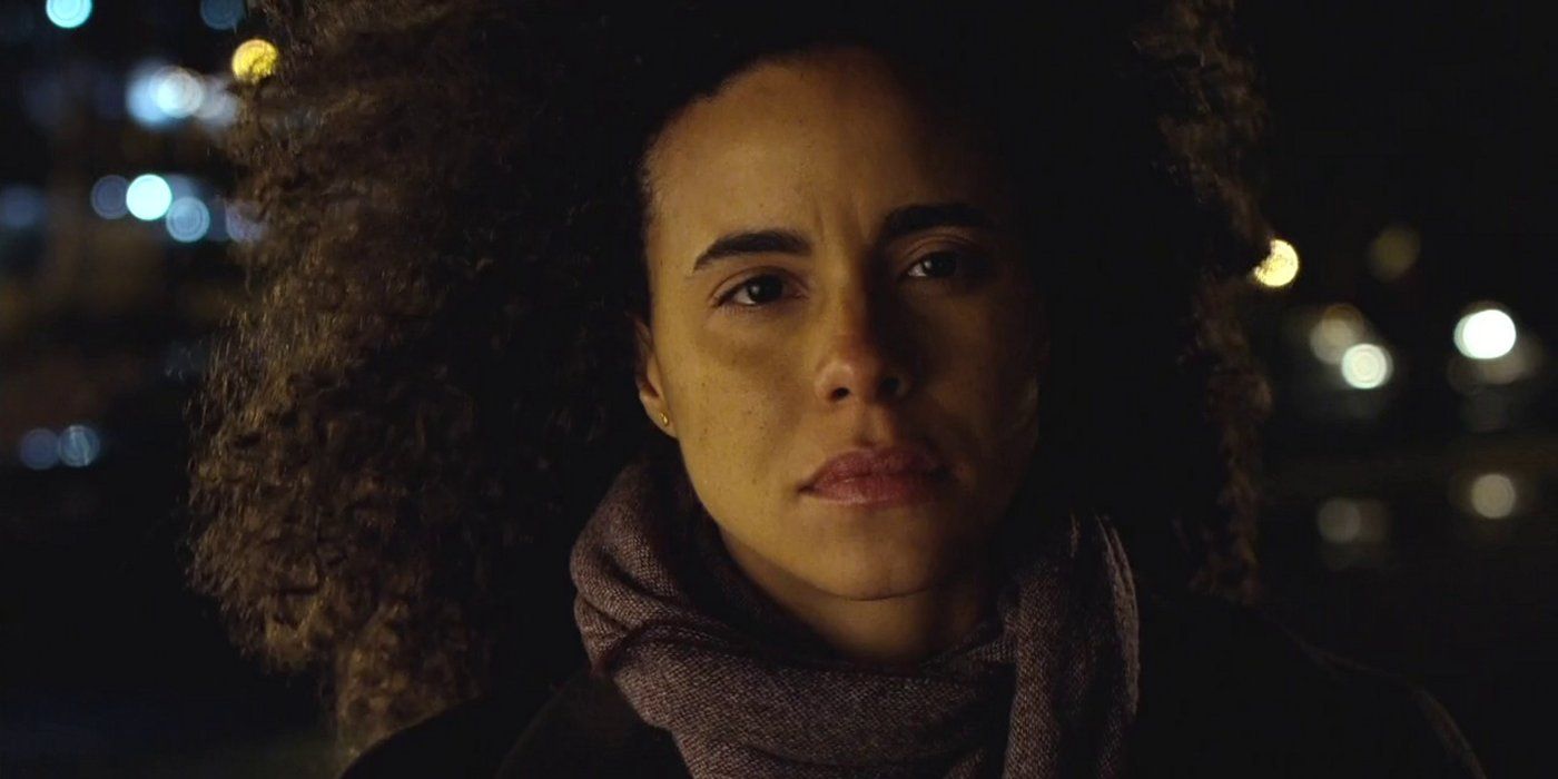 Reva Connors, Luke Cage's wife, played by Parisa Fitz-Henley in Jessica Jones