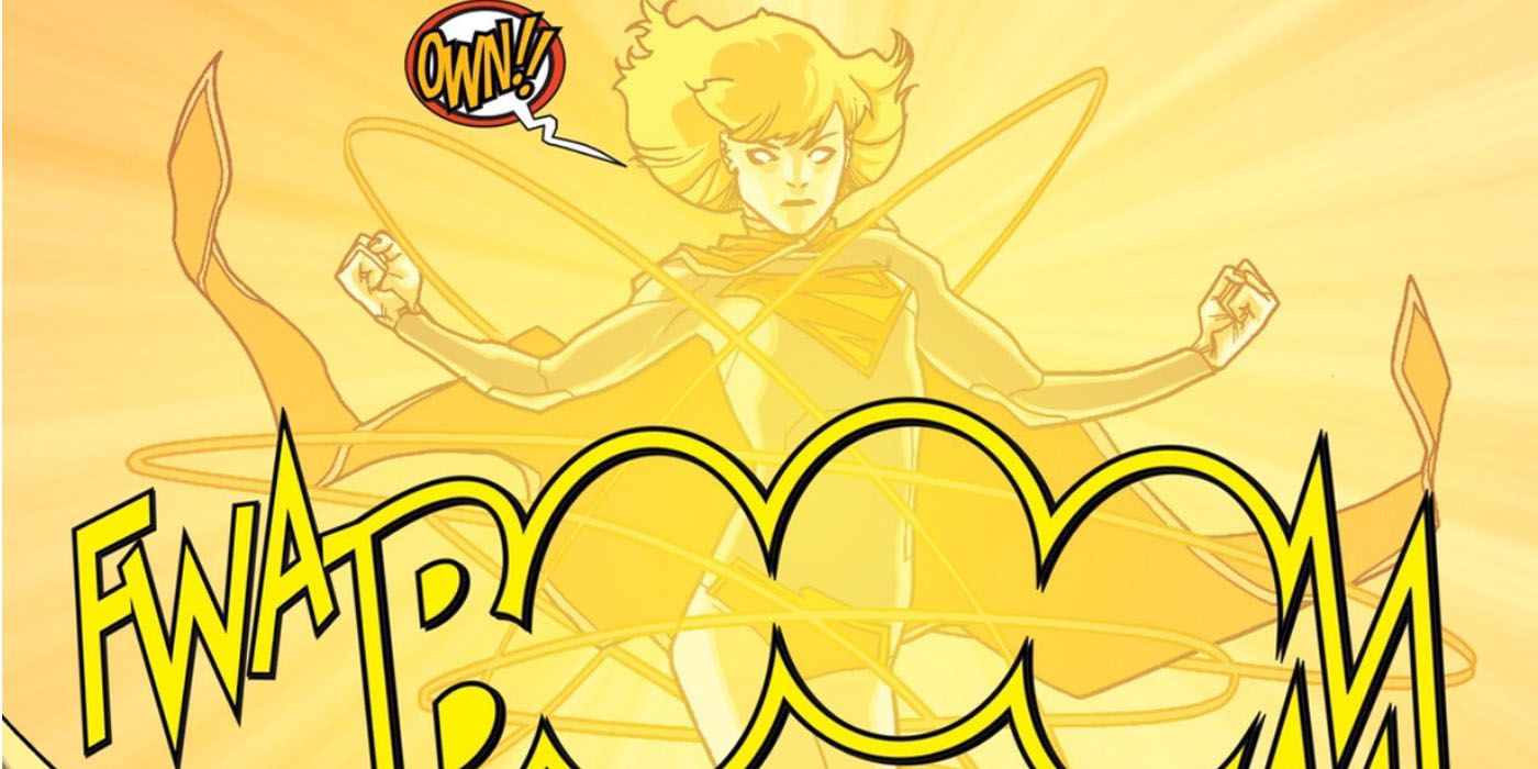Supergirl uses solar bomb on Wonder Woman