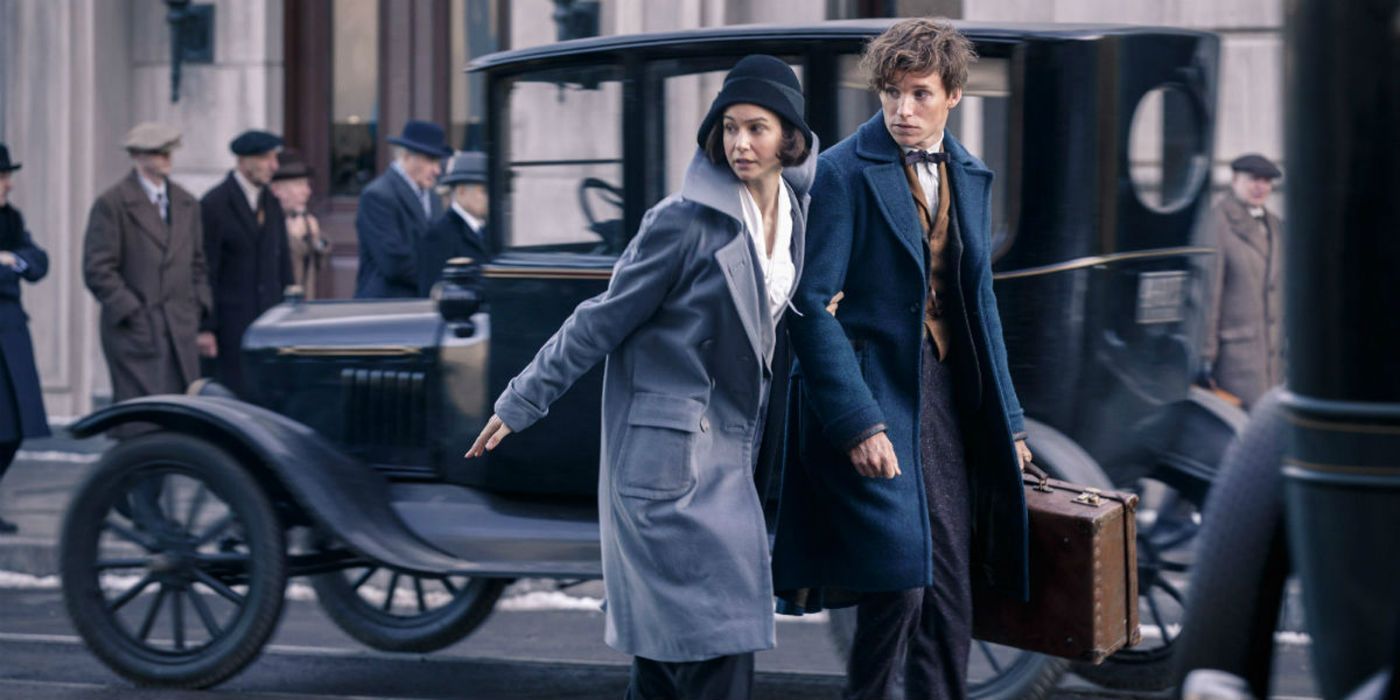 Tina Goldstein and Newt Scamander in Fantastic Beasts