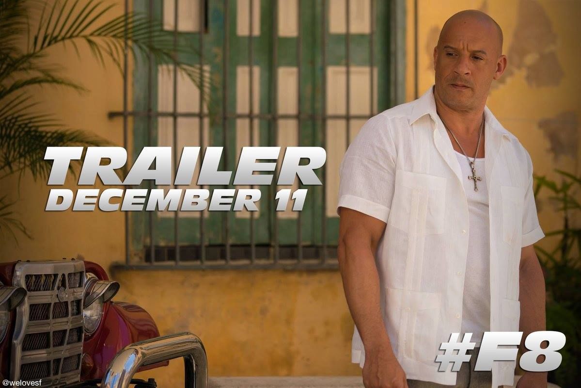 Vin Diesel Reveals Fast 8 Trailer Premiere Date with New Image