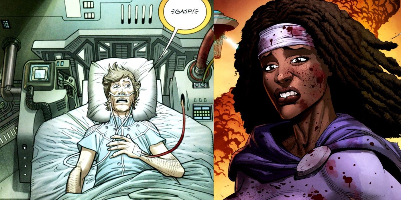 Walking Dead Aliens Non-Canon Story Rick and Michonne and UFOs
