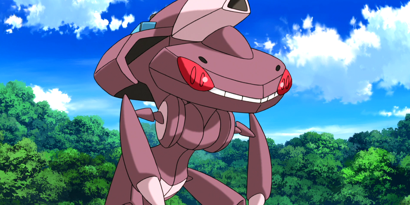Douse Drive Genesect, preparing to attack in Pokemon