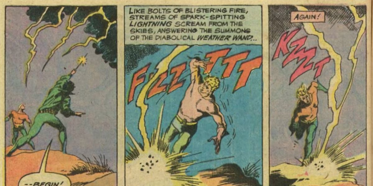 Aquaman Dodges Lightning