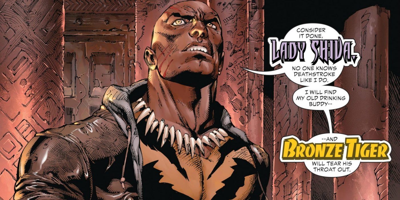 Bronze Tiger prepares for battle in DC Comics.
