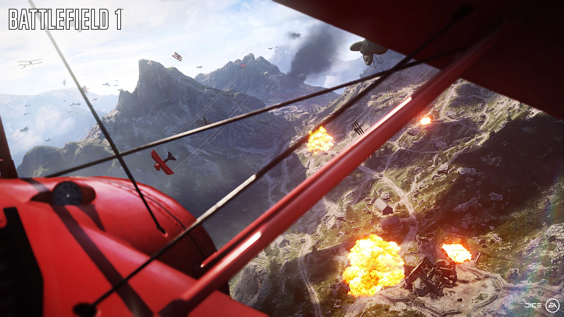 Battlefield 1 Screenshot - Red Plane