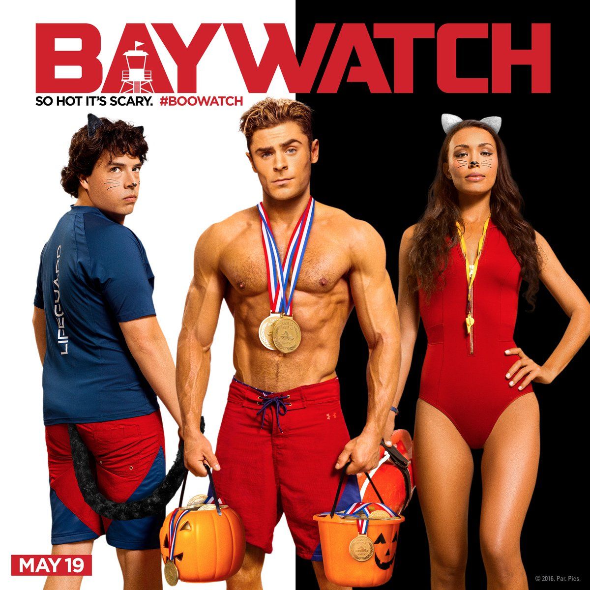 Baywatch Halloween Poster Zac Efron