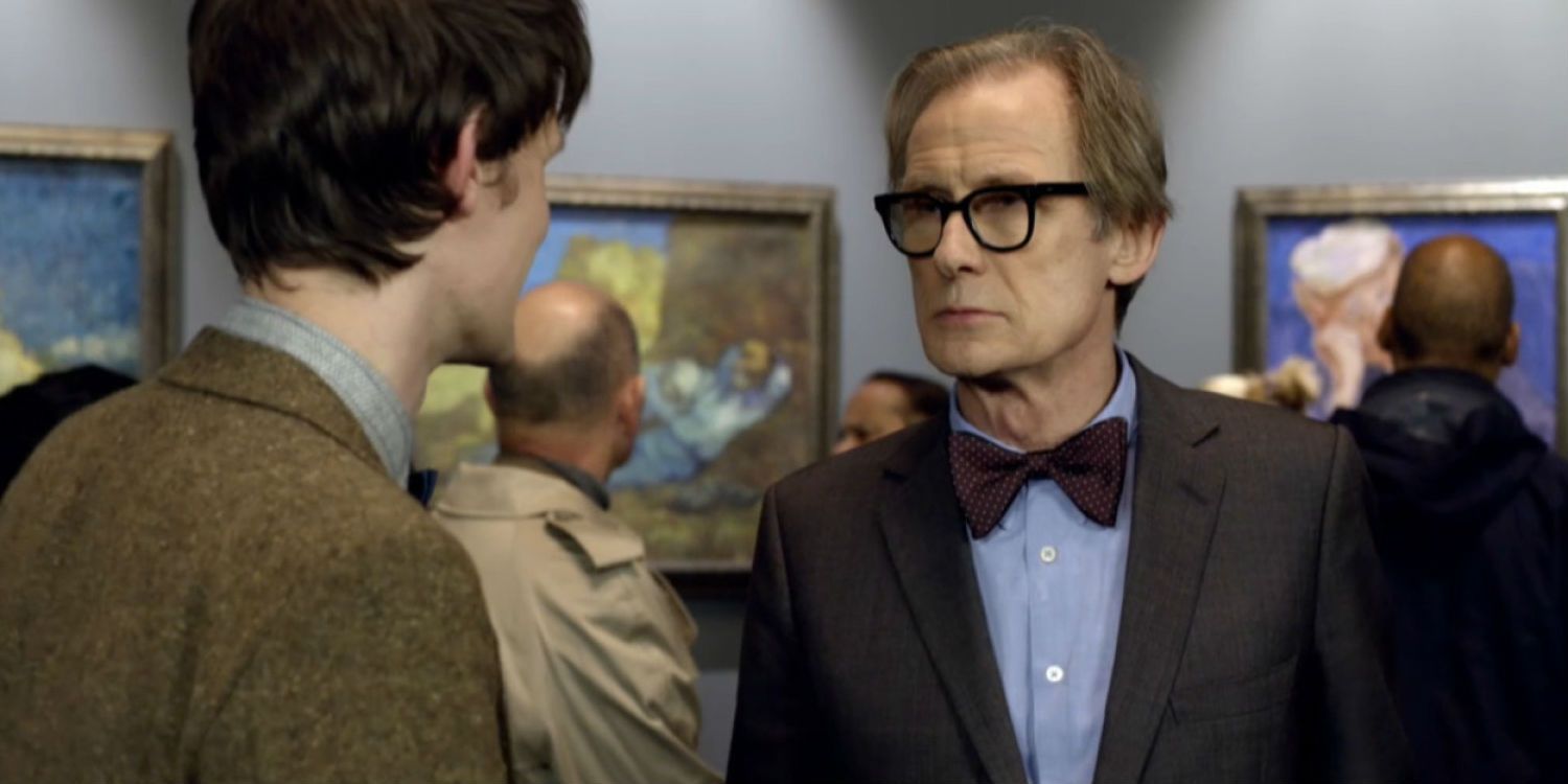 Bill Nighy as art museum curator Henry Black in Doctor Who.