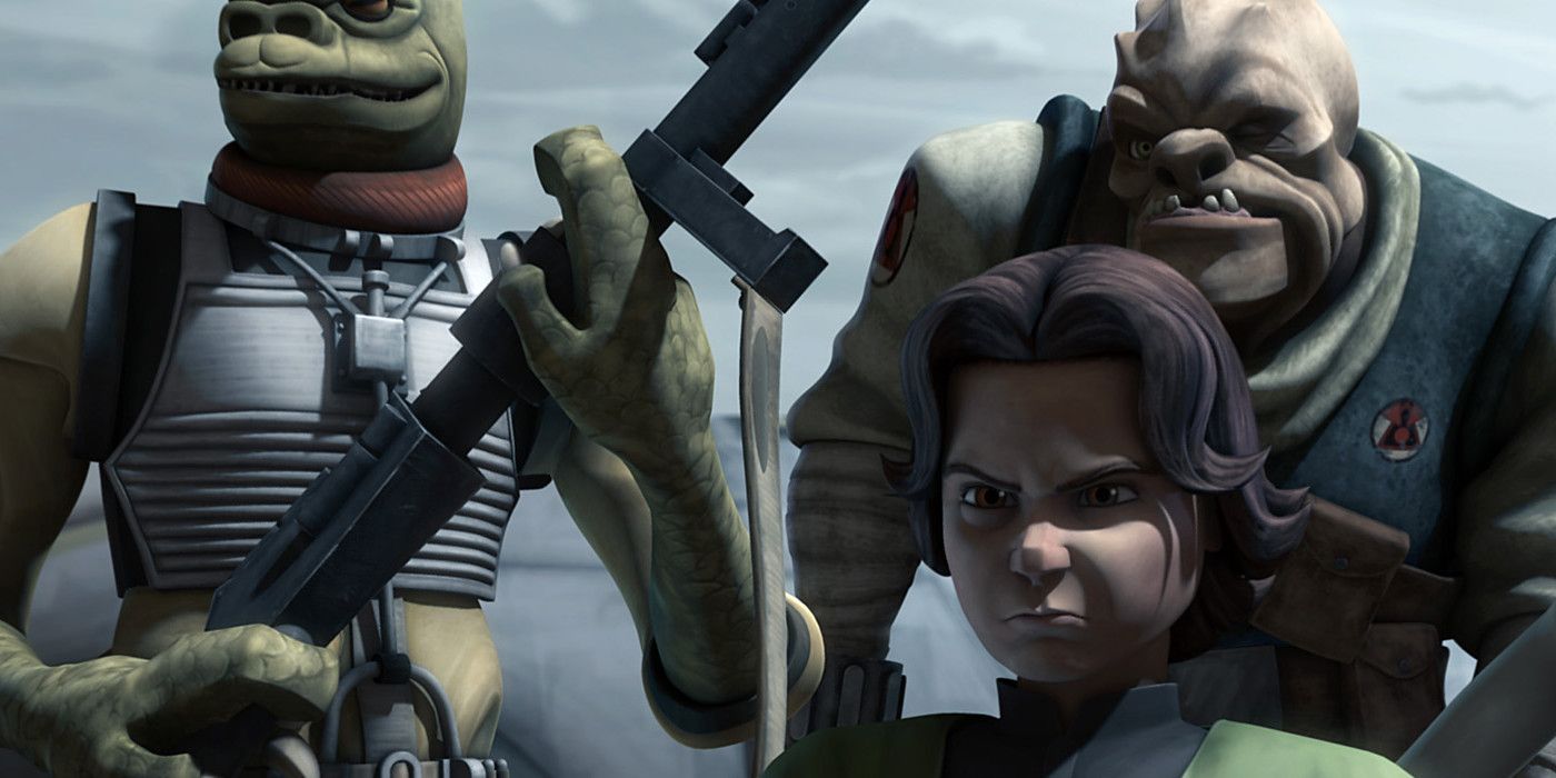 Bosk and Boba Fett in Clone Wars