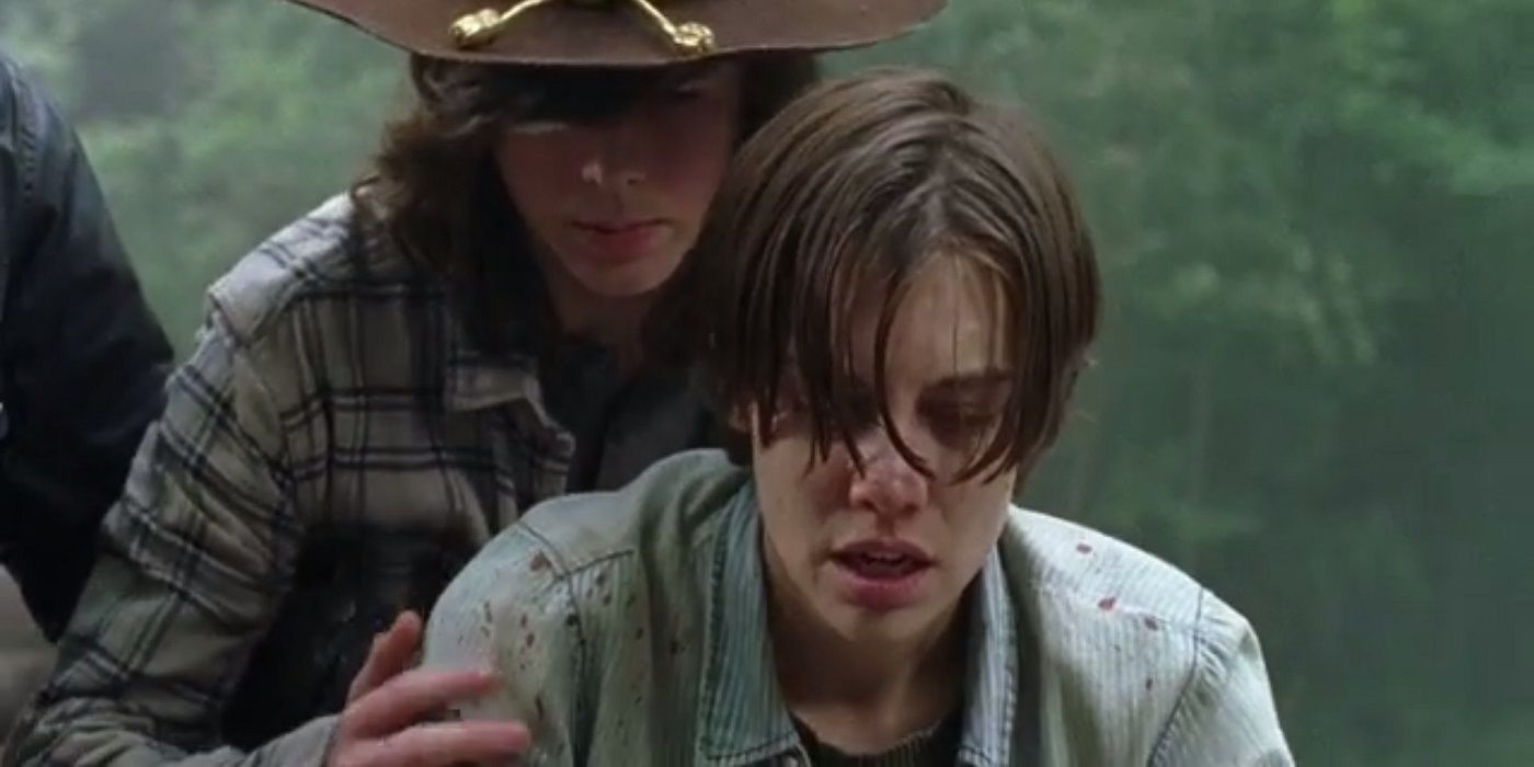 Carl and Maggie after Glen's death