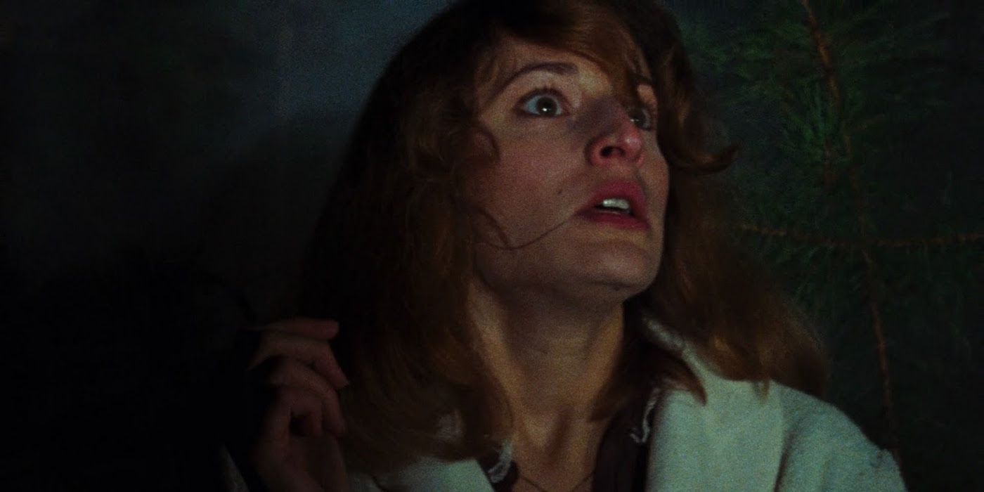 Something very bad is about to happen to Cheryl in The Evil Dead