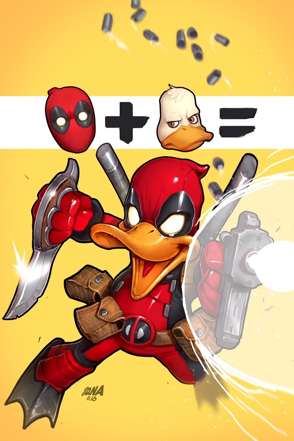 Deadpool The Duck Comic Art