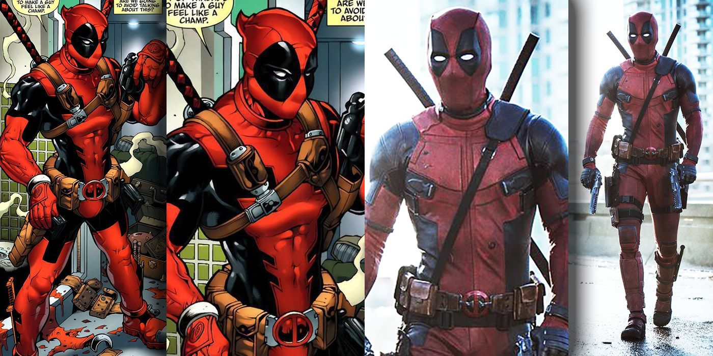 Deadpool costume - Comic vs Movie