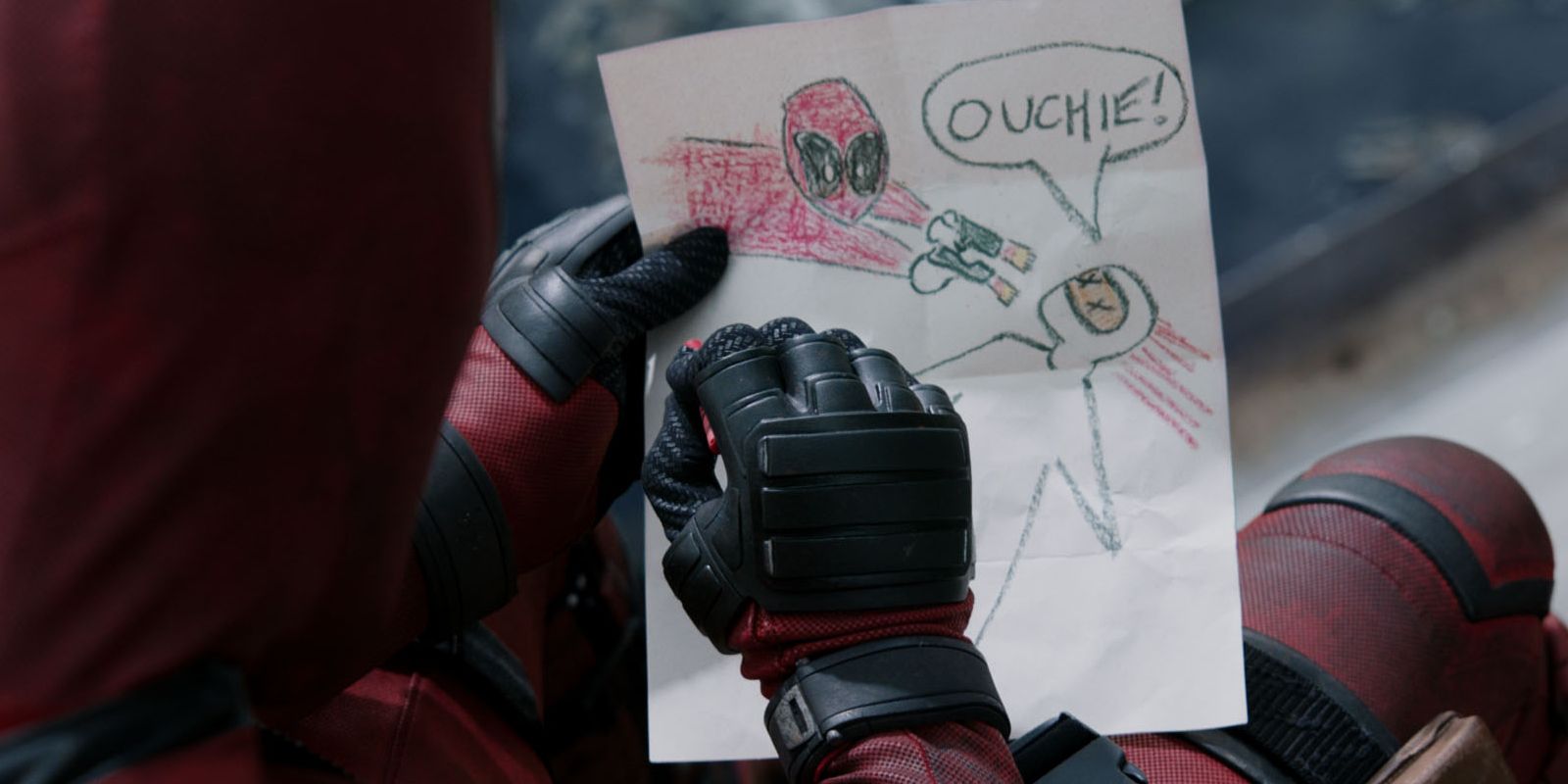 Deadpool draws a picture