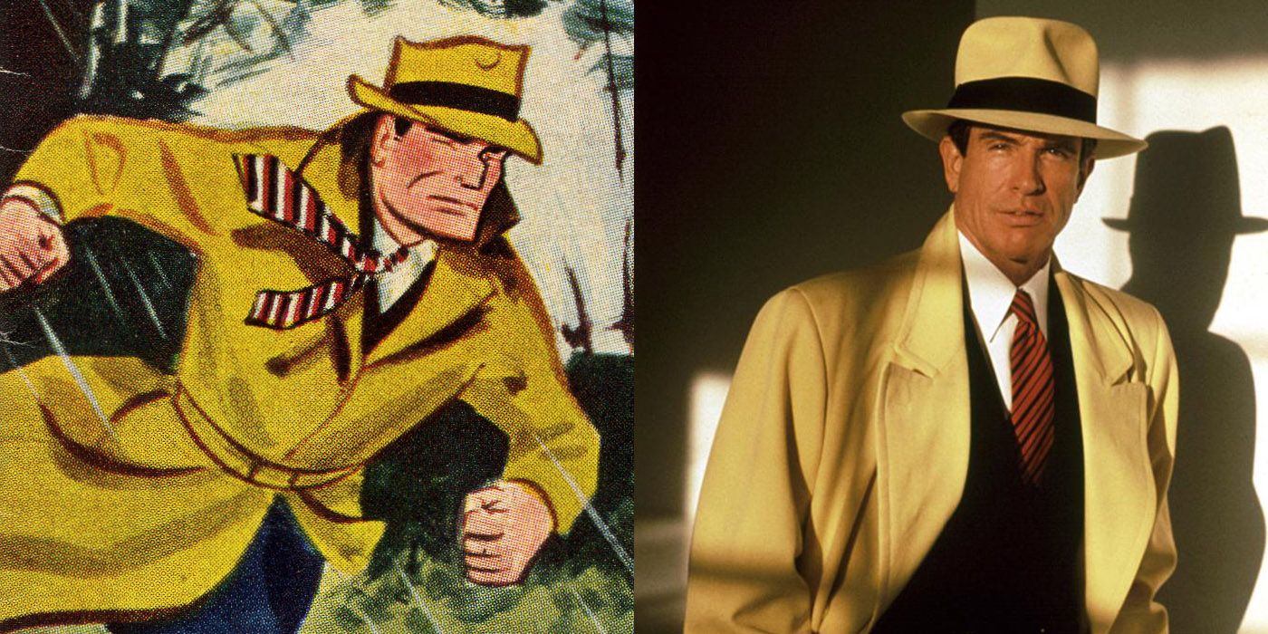 Dick Tracy costume - Comic vs Movie