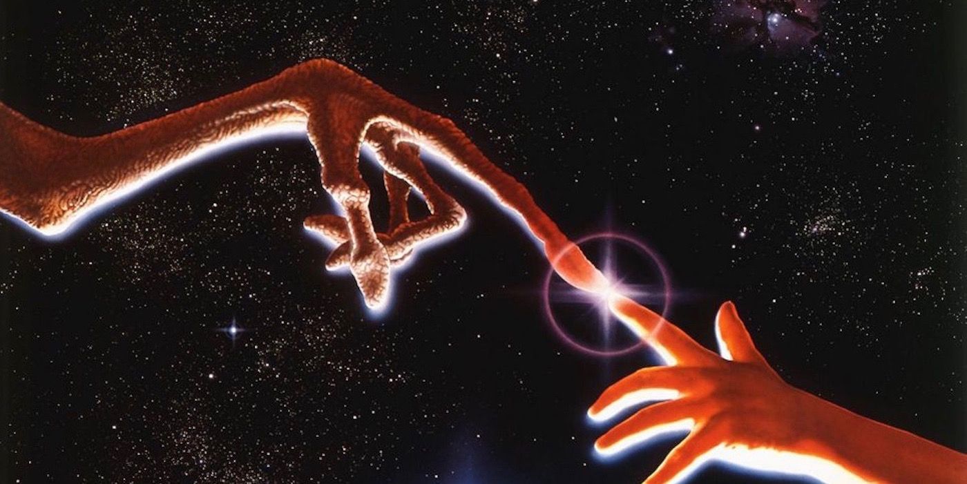 ET poster image with fingers touching
