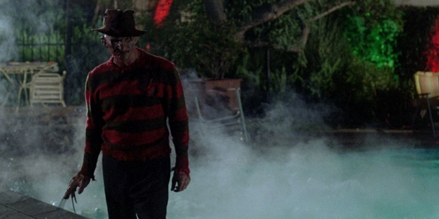 Freddy by the pool in Nightmare on Elm Street 2 Freddys Revenge.