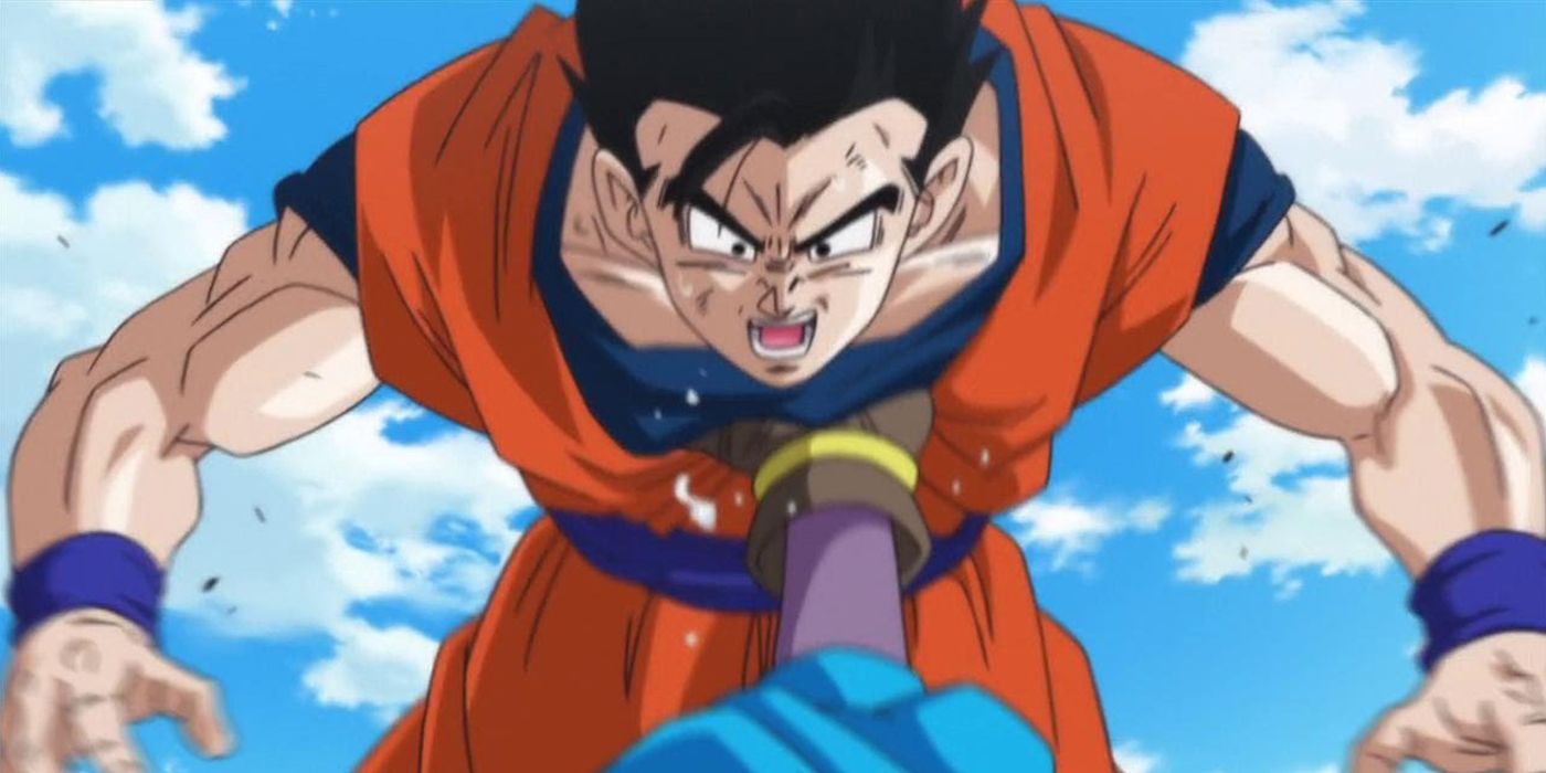 Gohan Getting Punched in Dragon Ball