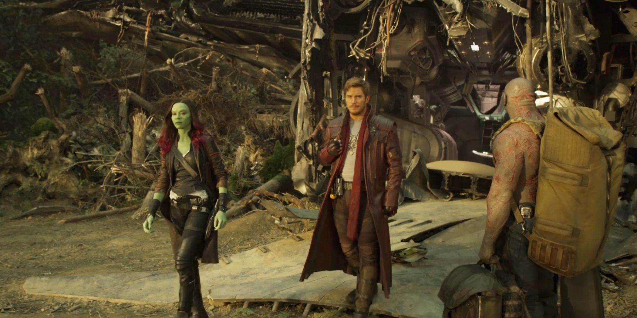 Guardians Galaxy Trailer Forest Crashed