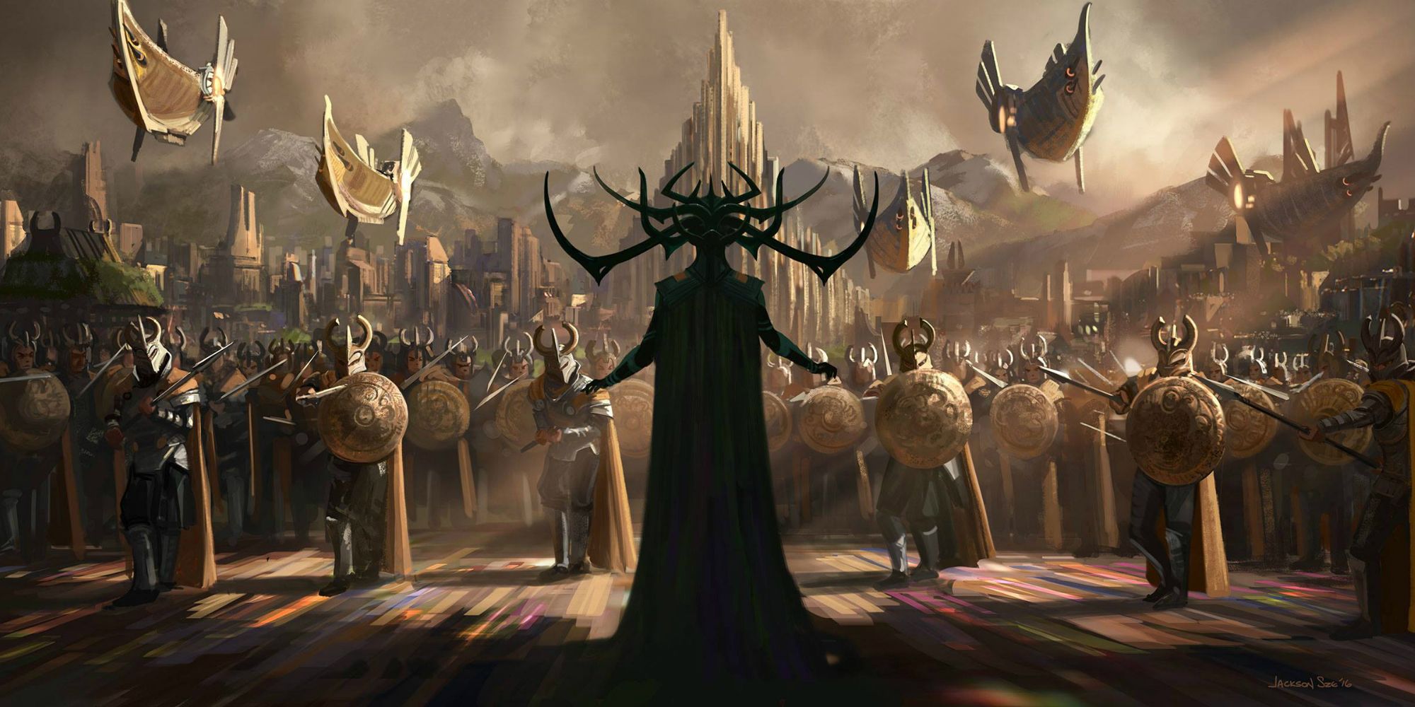 Hela concept art for Thor Ragnarok