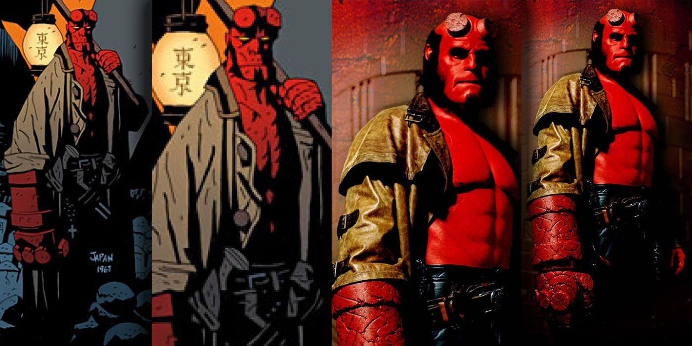 Hellboy costume - Comic vs Movie