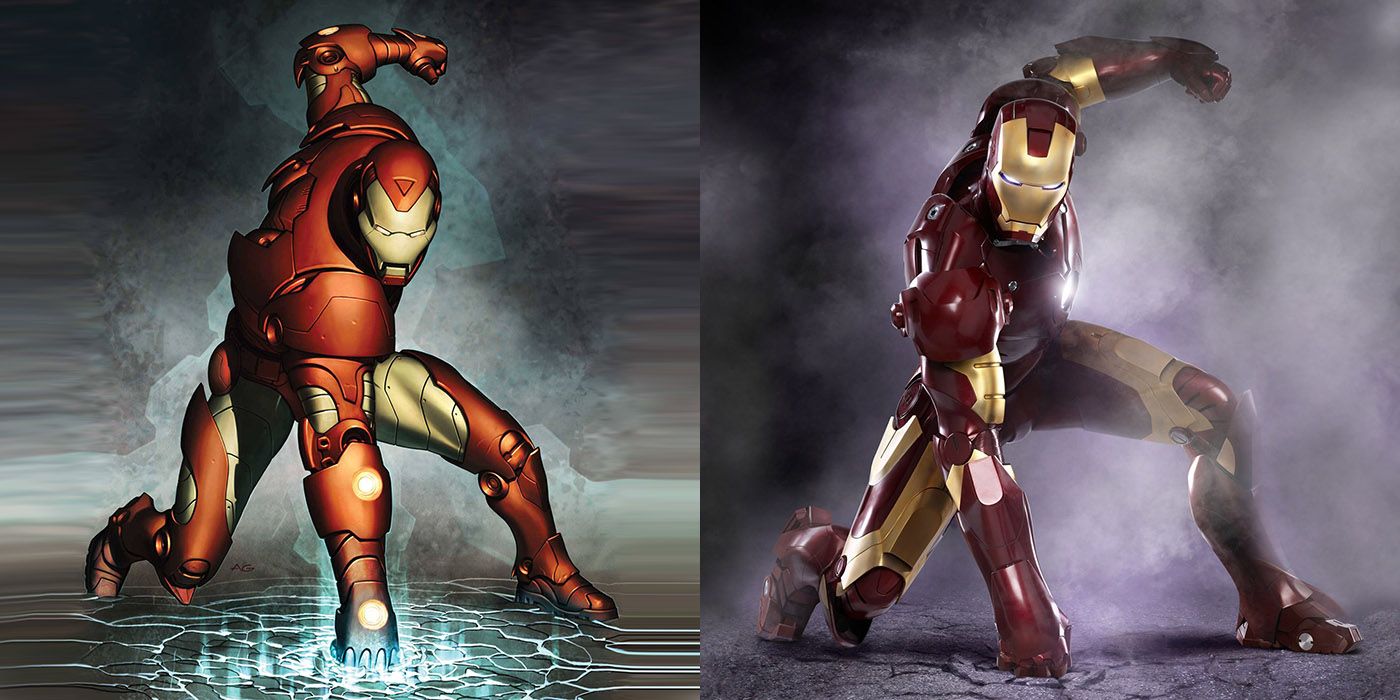 Iron Man costume - Comic vs Movie