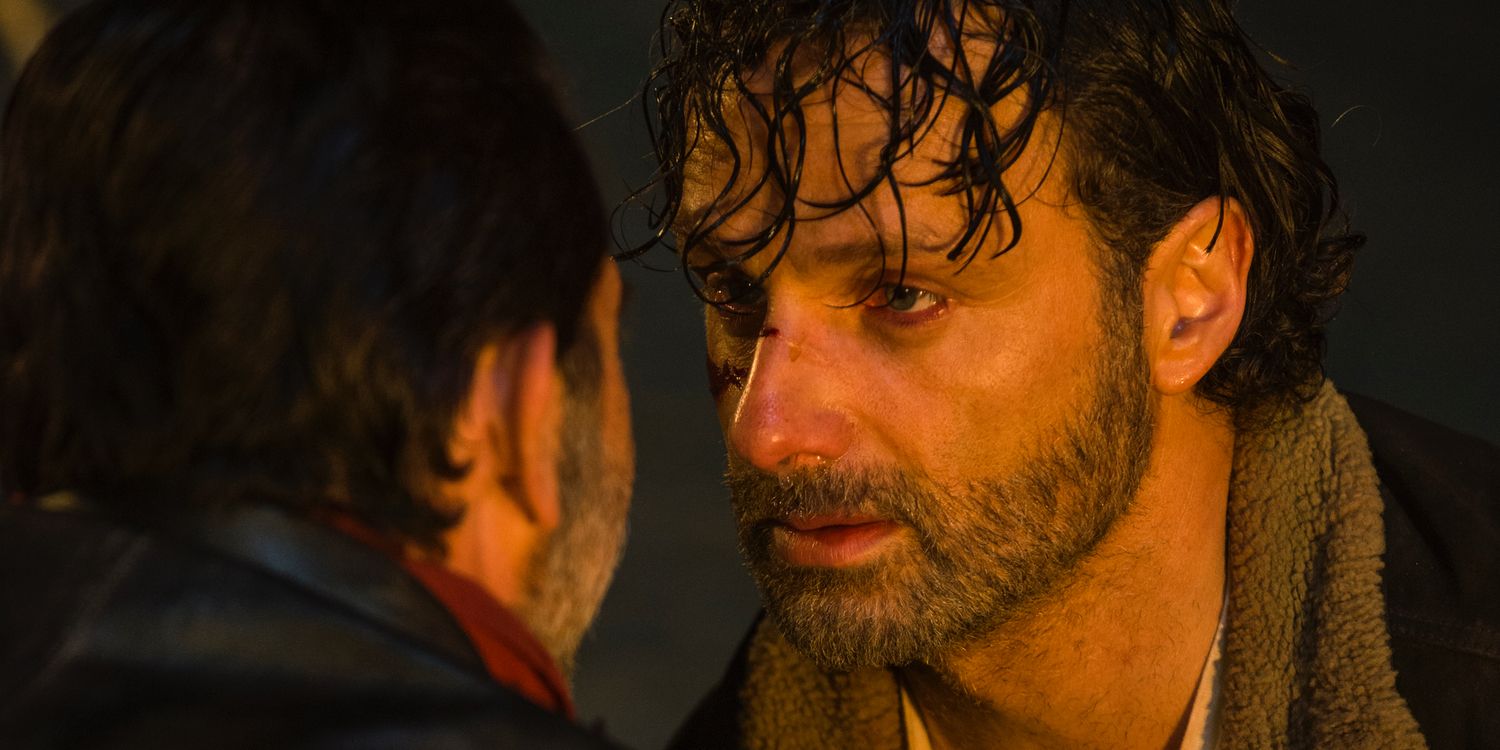 Jeffrey Dean Morgan and Andrew Lincoln in The Walking Dead Season 7
