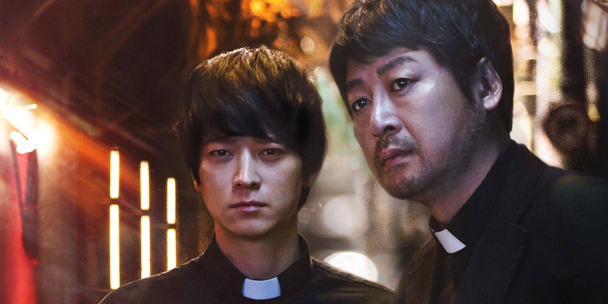 Kang Dong-won and Kim Yoon-seok in The Priests