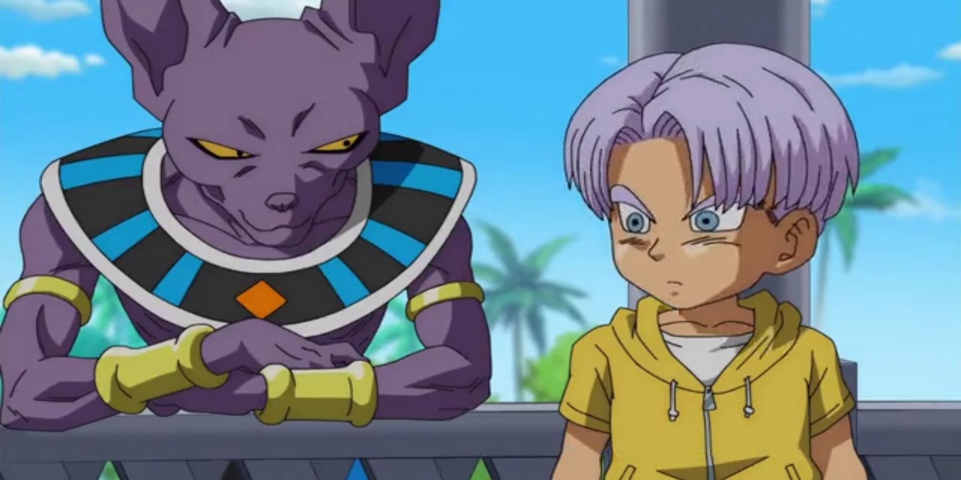 Kid Trunks And Beerus in Dragon Ball