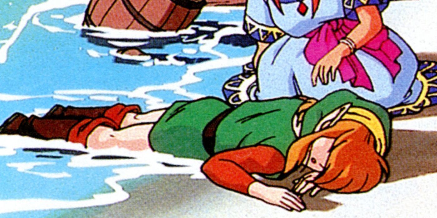 Links Awakening Passed Out Zelda