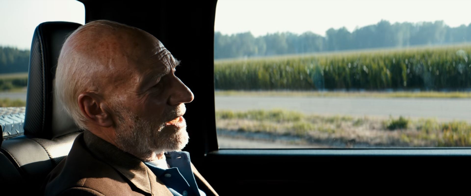 Logan Trailer - Charles in car