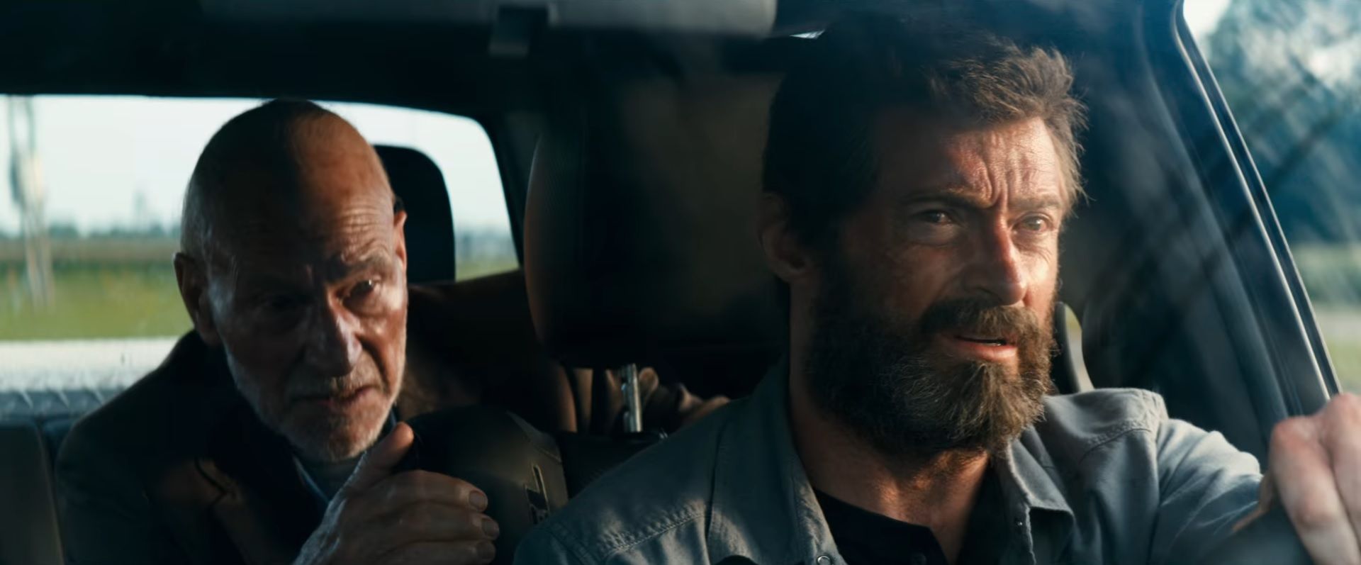 Logan Trailer - Logan and Charles in car